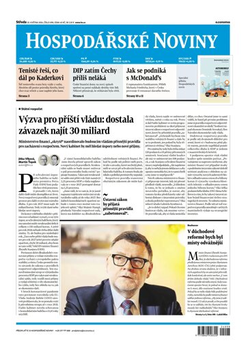 Obálka e-magazínu Hospodářské noviny 098 - 22.5.2024