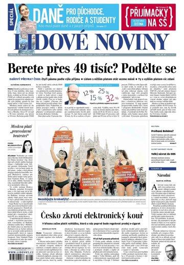 Obálka e-magazínu Lidové noviny 22.2.2017
