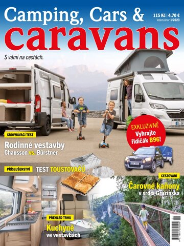 Obálka e-magazínu Camping, Cars & Caravans 1/2023