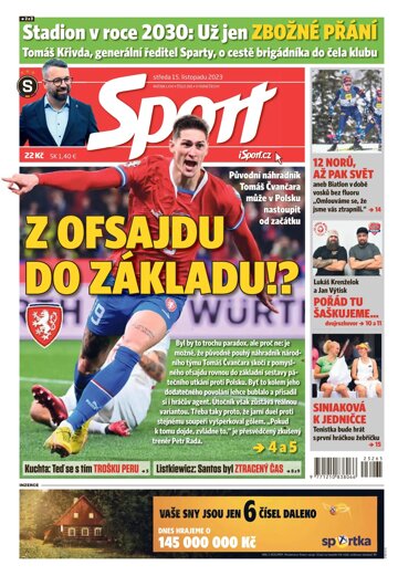 Obálka e-magazínu Sport 15.11.2023