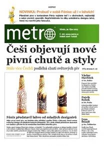Obálka e-magazínu deník METRO 30.10.2013