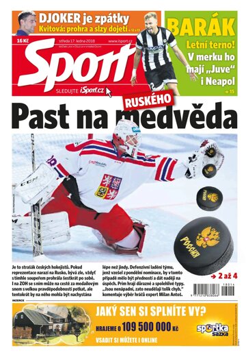Obálka e-magazínu Sport 17.1.2018