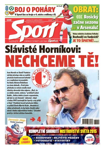Obálka e-magazínu Sport 23.5.2015