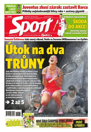 Obálka e-magazínu Sport 6.6.2015
