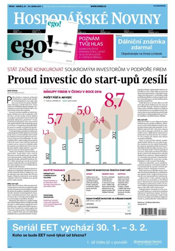 Obálka e-magazínu Hospodářské noviny 020 - 27.1.2017