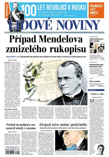 Obálka e-magazínu Lidové noviny 18.3.2017