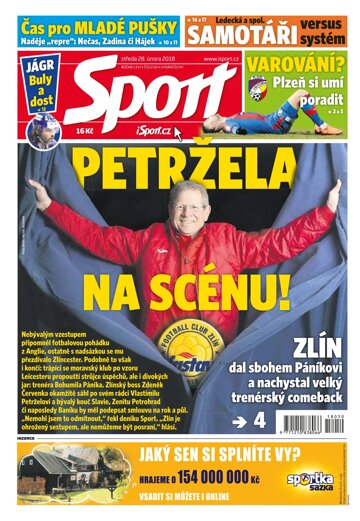 Obálka e-magazínu Sport 28.2.2018
