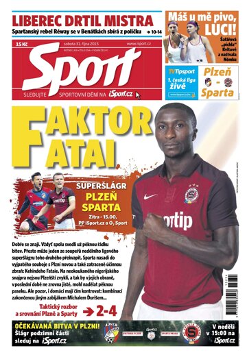 Obálka e-magazínu Sport 31.10.2015