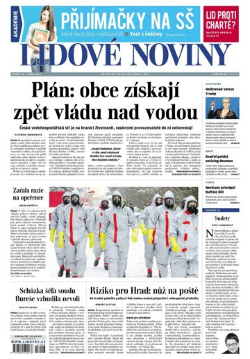 Obálka e-magazínu Lidové noviny 10.1.2017