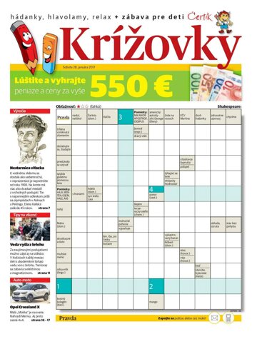 Obálka e-magazínu Krížovky 28. 1. 2017