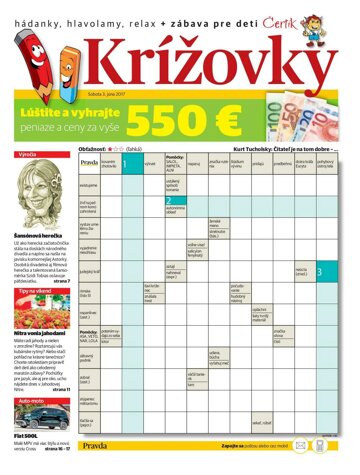 Obálka e-magazínu Krížovky 3. 6. 2017