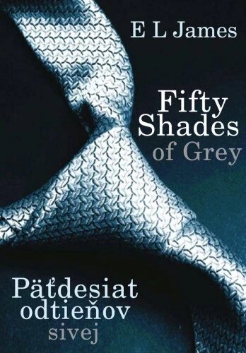 Obálka knihy Fifty shades of Grey - Päťdesiat odtieňov sivej