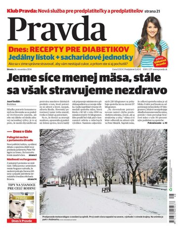 Obálka e-magazínu Pravda 26. 11. 2014