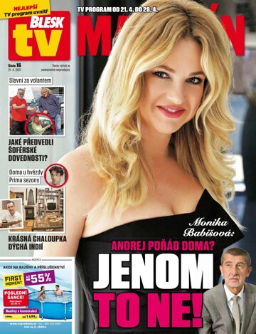 Obálka e-magazínu Blesk Tv magazín - 21.4.2017