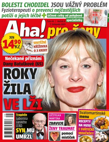 Obálka e-magazínu AHA! pro ženy 45/2023