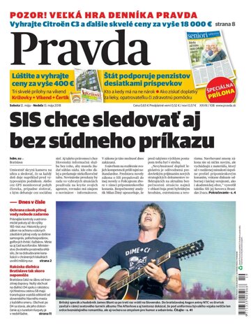 Obálka e-magazínu Pravda 12. 5. 2018