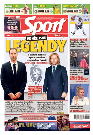Obálka e-magazínu Sport 30.11.2023
