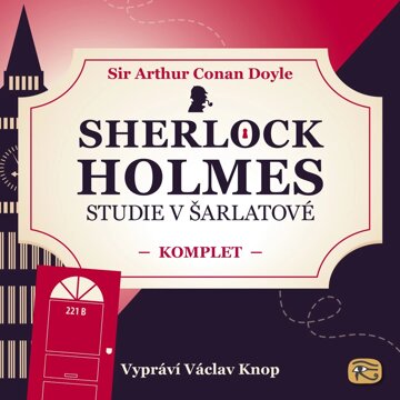 Obálka audioknihy Sherlock Holmes: Studie v šarlatové – KOMPLET