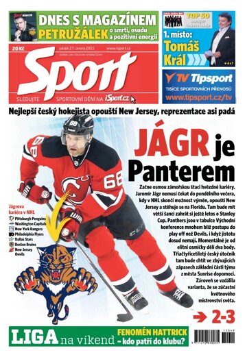 Obálka e-magazínu Sport 27.2.2015