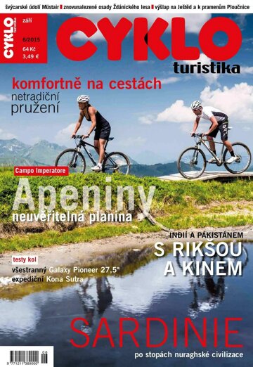 Obálka e-magazínu Cykloturistika 6/2015