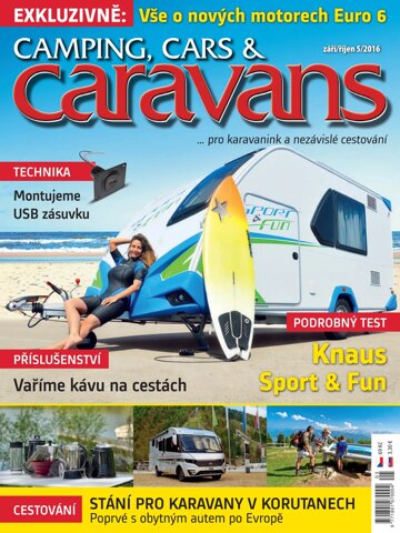 Obálka e-magazínu Camping, Cars & Caravans 5/2016