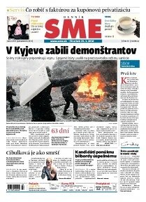 Obálka e-magazínu SME 23.1.2014