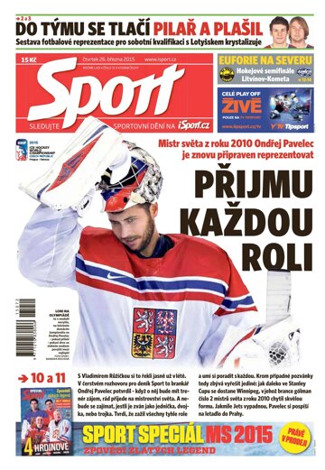 Obálka e-magazínu Sport 26.3.2015