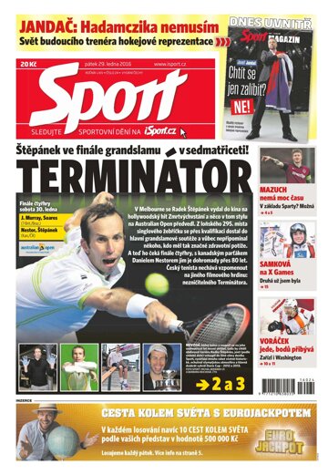 Obálka e-magazínu Sport 29.1.2016