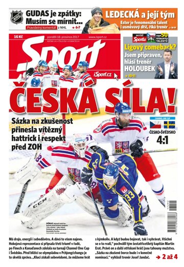 Obálka e-magazínu Sport 18.12.2017