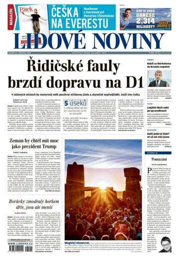 Obálka e-magazínu Lidové noviny 22.6.2018