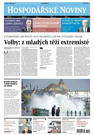 Obálka e-magazínu Hospodářské noviny 200 - 17.10.2017