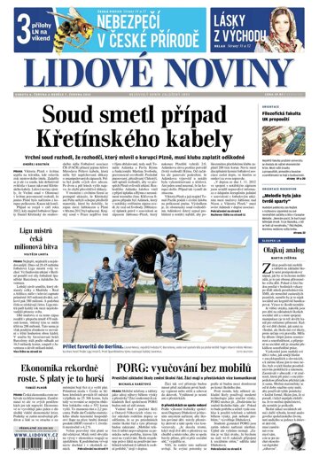 Obálka e-magazínu Lidové noviny 6.6.2015