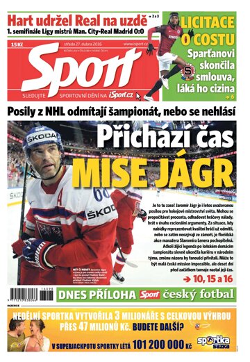 Obálka e-magazínu Sport 27.4.2016