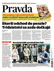 Obálka e-magazínu Pravda 30. 8. 2013