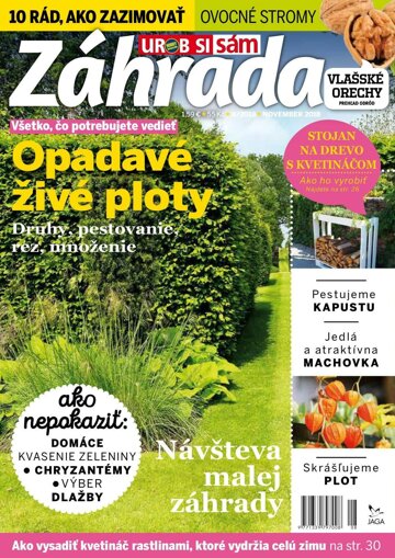 Obálka e-magazínu Záhrada 2018 08