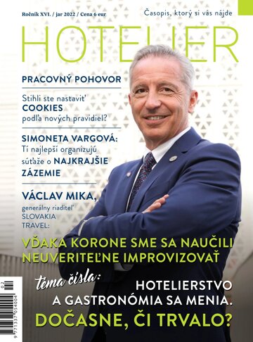 Obálka e-magazínu Hotelier jar 2022