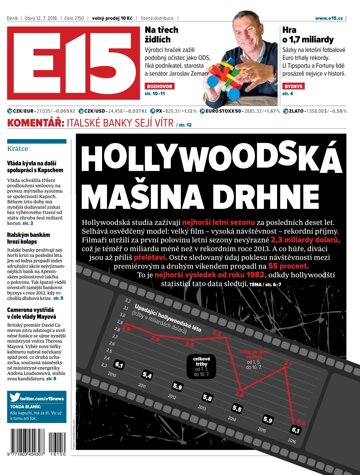 Obálka e-magazínu E15 12.7.2016