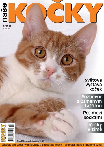 Obálka e-magazínu Naše kočky 1/2018