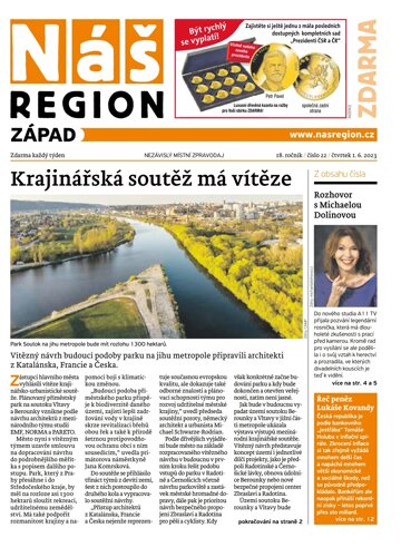 Obálka e-magazínu Náš Region - Západ 22/2023