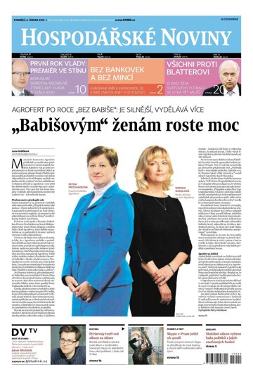 Obálka e-magazínu Hospodářské noviny 022 - 2.2.2015