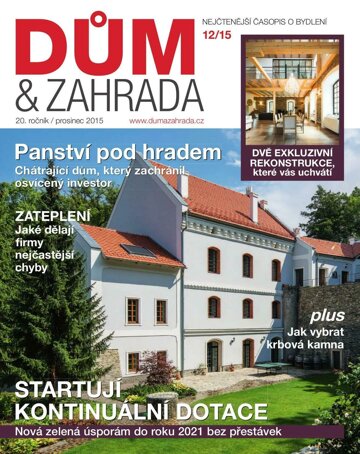 Obálka e-magazínu Dům a zahrada 12/2015