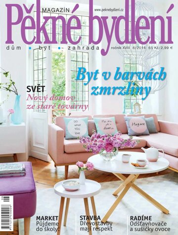 Obálka e-magazínu Pěkné bydlení 8/2016