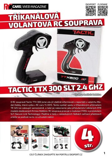 Obálka e-magazínu TACTIC TTX 300 SLT 2.4 GHZ