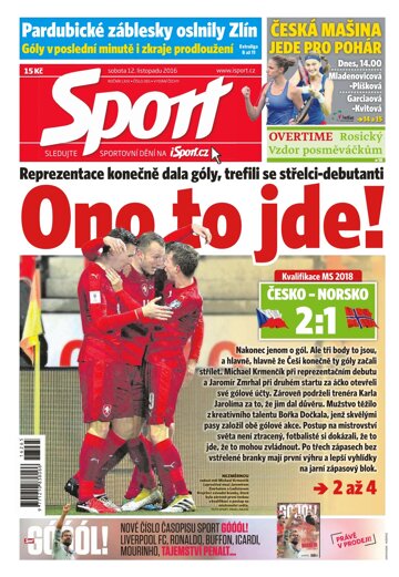 Obálka e-magazínu Sport 12.11.2016
