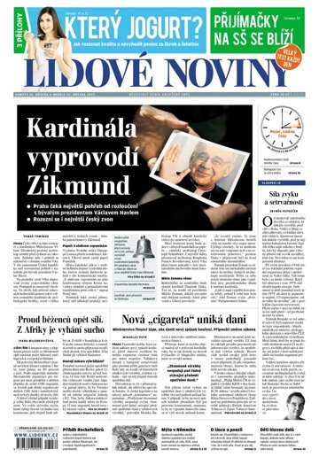 Obálka e-magazínu Lidové noviny 25.3.2017