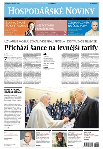 Obálka e-magazínu Hospodářské noviny 100 - 25.5.2017