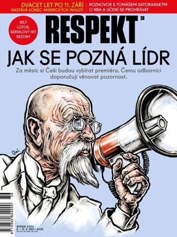 Obálka e-magazínu Respekt 36/2021