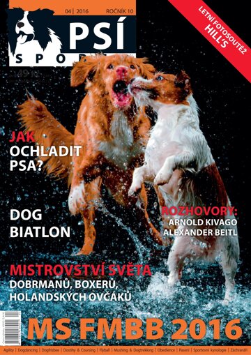 Obálka e-magazínu Psí sporty 4/2016