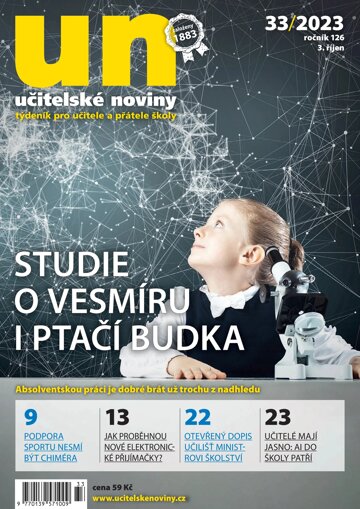 Obálka e-magazínu Učitelské noviny 33/2023
