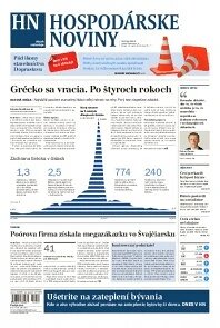 Obálka e-magazínu Hospodárske noviny 10.04.2014